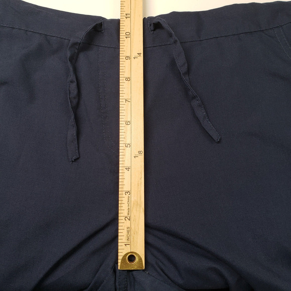 Blackstar Scrub Pants Womens XL Blue Bottoms Drawstring Elastic Waist Pockets - Picture 5 of 16